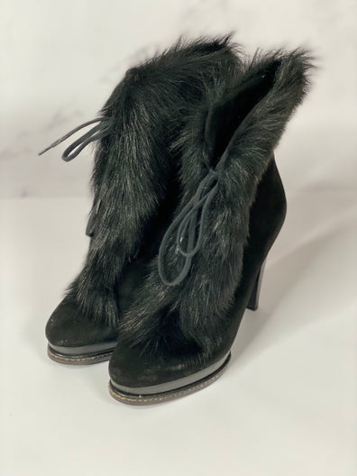 Real Dyed Shearling Lamb Boots